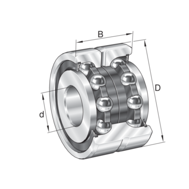 High precision axial contact thrust bearing Series: ZKLN..-2Z